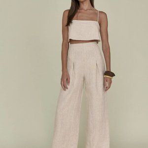 Reformation Cleo Linen Two Piece